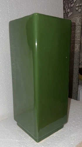 Vintage McCoy Floraline USA Slender Green Vase Planter 1960s MCM
