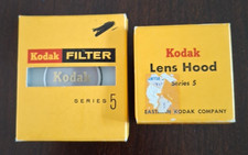 Kodak Series 5 Filter "Skylight No. 1A" AND Lens Hood