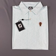 FootJoy Golf Shirt Polo Chest Logo Paint Splatter Print XL Blue NWT MSRP 95