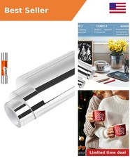 Silver Chrome Vinyl, 12" x5ft Silver Permanent Vinyl Roll, Chrome Mirror