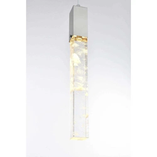 Elegant Lighting 2088D5C Aurora 1 Light 5 inch Chrome Pendant Ceiling Light - Picture 5 of 10