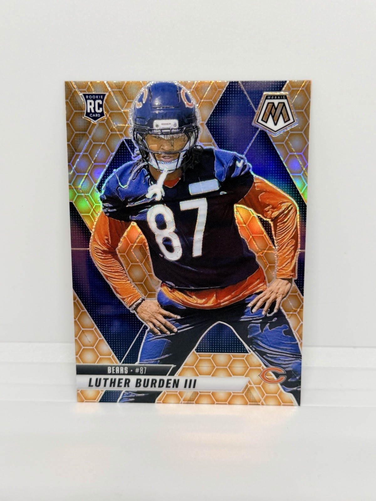 LUTHER BURDEN III Rookie 2025 Panini Mosaic Honeycomb Prizm Bears RC #383