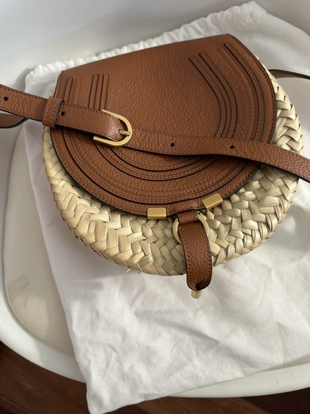 Chloe Marcie Raffia Satchel