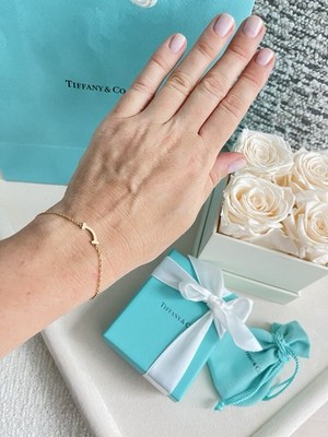 Tiffany Tiffany T Smile Mini Bracelet In Rose Gold 18K size