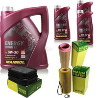 MANN-FILTER Inspektionspaket 8L Mannol Energy 5W-30 FüR Mercedes E-Klasse