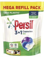 Persil 3in1 Bio Powercaps Washing Capsules 50 Washes Laundry Detergent Pods