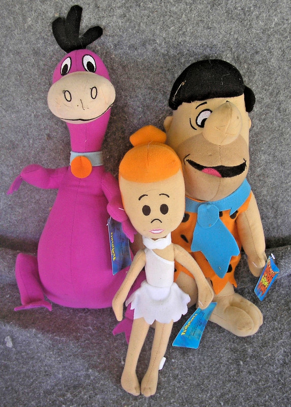 Flintstones Plush Mix, LOT of 3