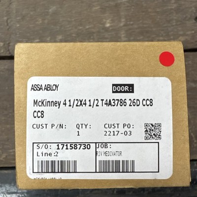 Assa Abloy McKinney 4-1/2 T4A3786 26D CC8 Electric Transfer Hinge Model MK73390
