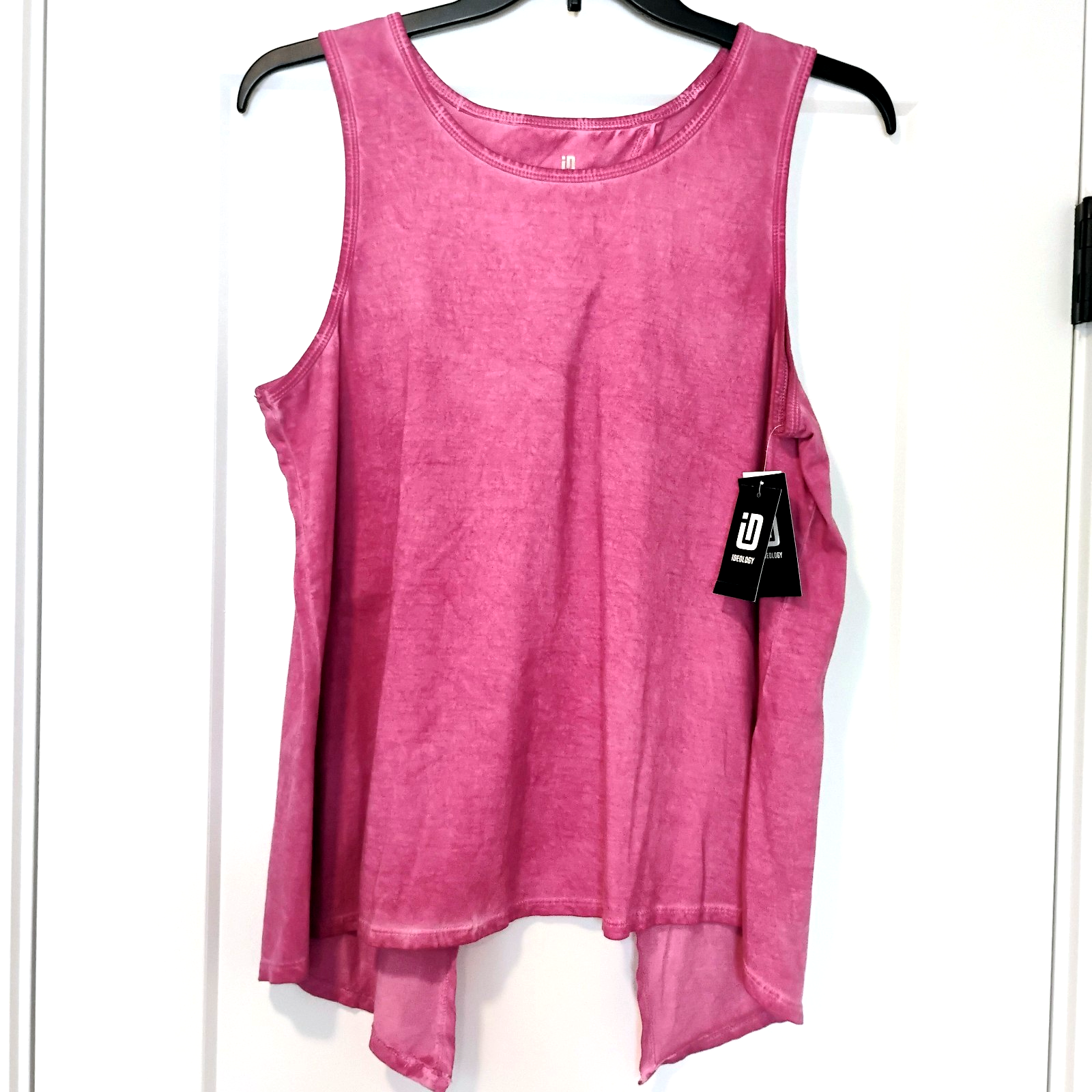NWT XL Ideology Purple Tie-Dye Open Back Active Gym Workout Tank Top ...