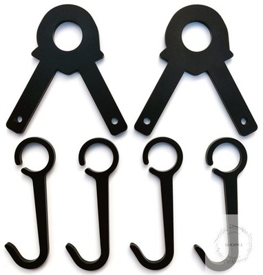 Steel Target Hangers, Steel Shooting Target Stand Kit & Hook for 1 Inch EMT Cond