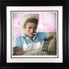 Smoking Gun (James Dean) - Colour by JJ Adams. Framed Signed Limited Edition