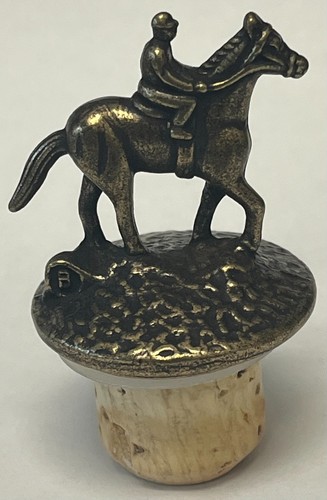 UPDATED Blanton's Bourbon Cork Bottle Stoppers Horse & Jockey - B L A N T O N: S