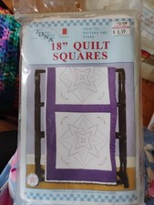 Jack Dempsey Needle Art Item 732 Pattern Number 402 Stars 18-in Quilt Squares
