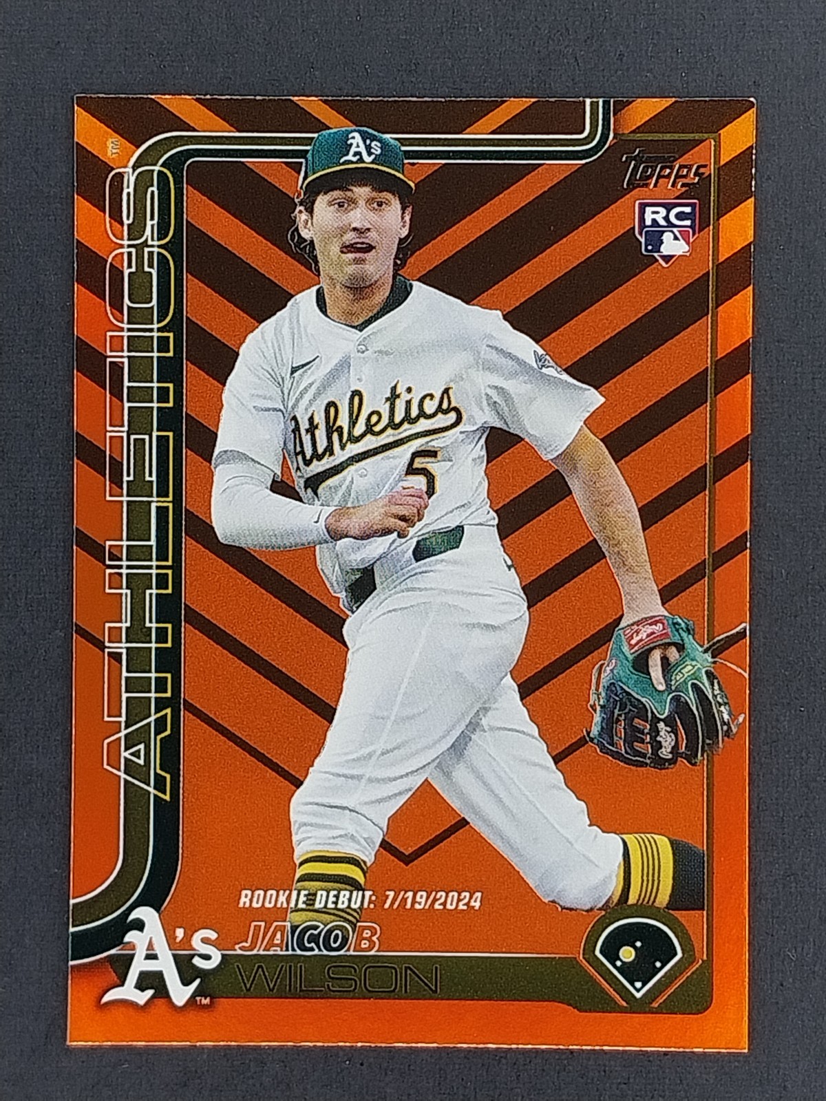 2025 Topps Update Series -Base Holiday #US180 Jacob Wilson - Athletics RD