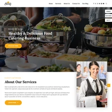 Catering Business Websites Design for Sale with Free VPS Web Hosting