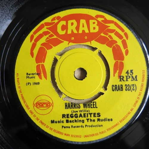 DERRICK MORGAN Moon Hop /REGGAEITES Harris Wheel UK 7" Grab Records 1969 Ex - Bild 2 von 2