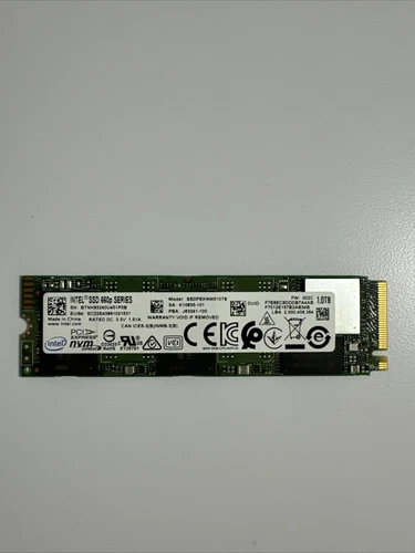 Intel 660p SSDPEKNW010T8 1.0TB 2280 M.2 PCIe NVMe Solid State Drive - Picture 1 of 3