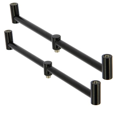 Fishing Rod Rest Set x Black Ali 30cm Rod Buzz Buzzer Bars