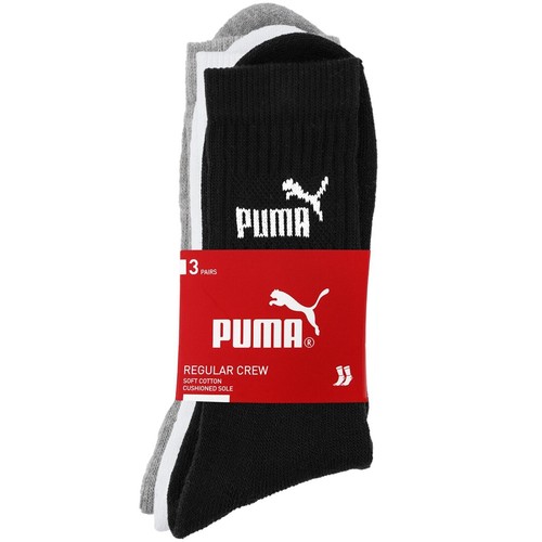 PUMA 3-12 pairs of socks, sports socks, cotton leisure socks, tennis unisex crew - Picture 5 of 15