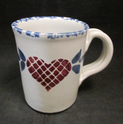 Coffee Mug Studio Art Pottery D K Clay Heart Clayton NC North Carolina