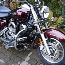 Yamaha Dragstar Vstar XVS 1100 Custom E Classic Paracolpi In Acciaio Per Motore