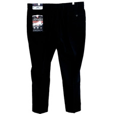 Chaps Ferguson Chino Pants Size 38 X 30 Mens Flat Front Black Casual $60 NEW