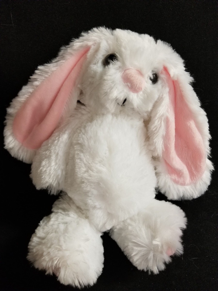 Plush White Easter Lop Ear Bunny New with NoTags 11