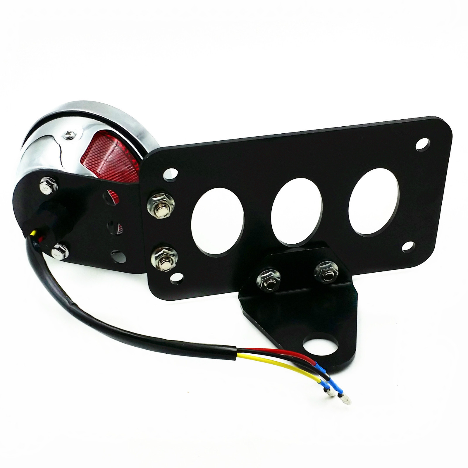 Side Mount Licence Plate Tail Light For Harley Dyna Sportster Softail