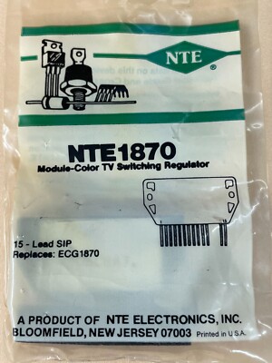NTE Electronics NTE1870 HYBRID MODULE COLOR TV SWITCHING REGULATOR VCC ...