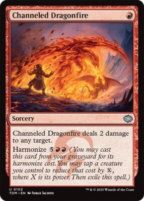 MTG  天駆ける隊商　foil NM Foil Channeled Dragonfire, MTG, Tarkir Dragonstorm, Magic