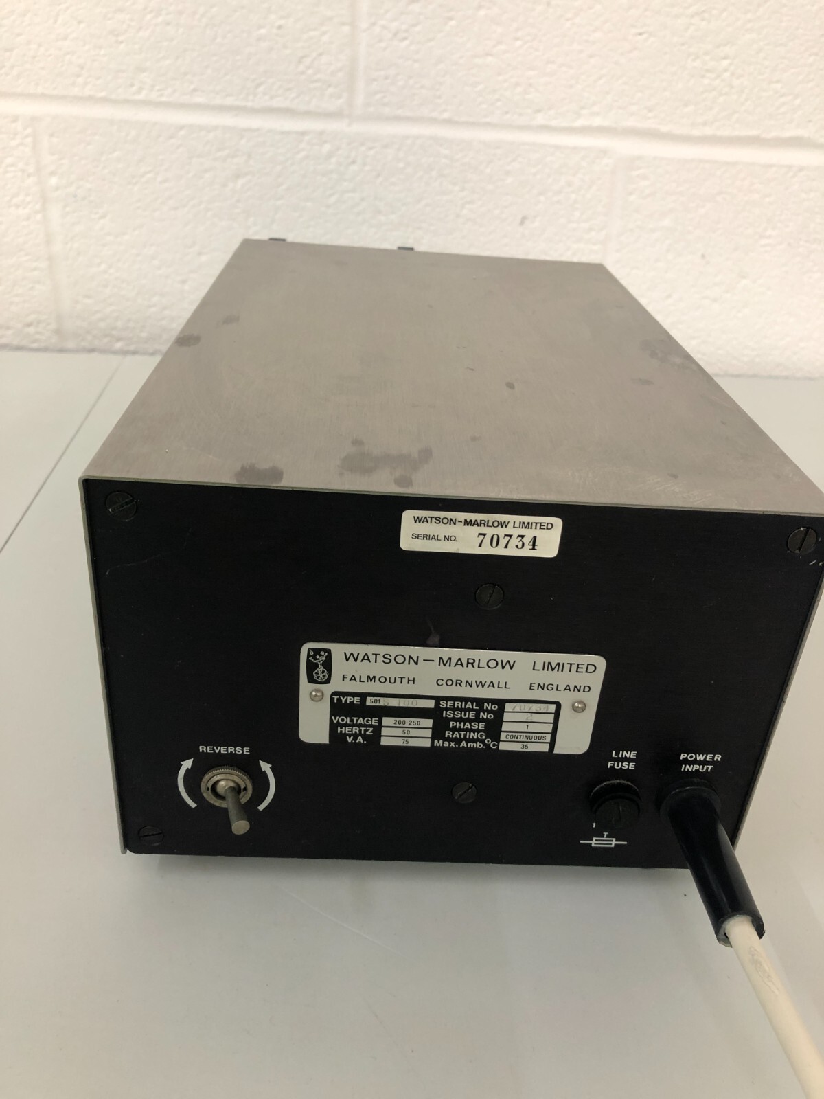 Watson Marlow 501 S100 Peristaltic Pump eBay