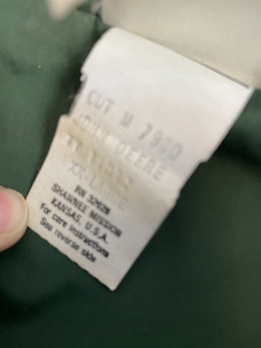Abrigo Chaqueta Rompevientos H47 Vintage John Deere Farmer Trucker Para Hombre XXL - Imagen 4 de 5
