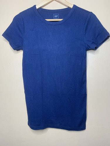 Gap Women's Size Small T- Shirt Crew Neck Blue Short Sleeve - Picture 6 of 12