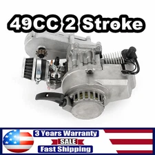 49CC,50CC 2 Stroke Engine Motor Pull Start for Pocket Bike Mini Dirt Bike ATV