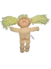 Cabbage Patch Kid VINTAGE BLONDE Pig Taila Hair Dimple open mouth 1982-1987