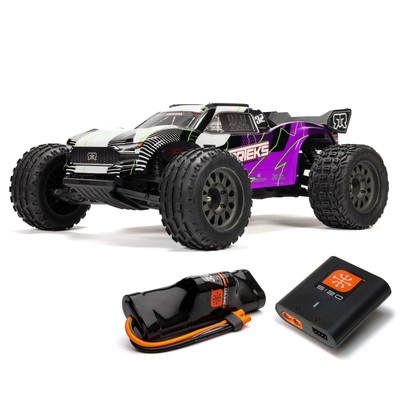 ARRMA 1/10 VORTEKS 2 Wheel Drive RTR Brushed Stadium Truck Battery & Charger