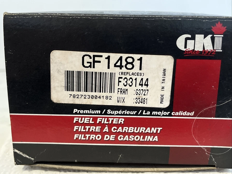 GK Industries -- Filtro de combustible -- #GF1481 -- NUEVO Foto 4 de 4