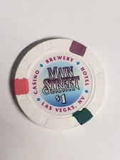1.00 Chip from the Main Street Station Casino Las Vegas Nevada 