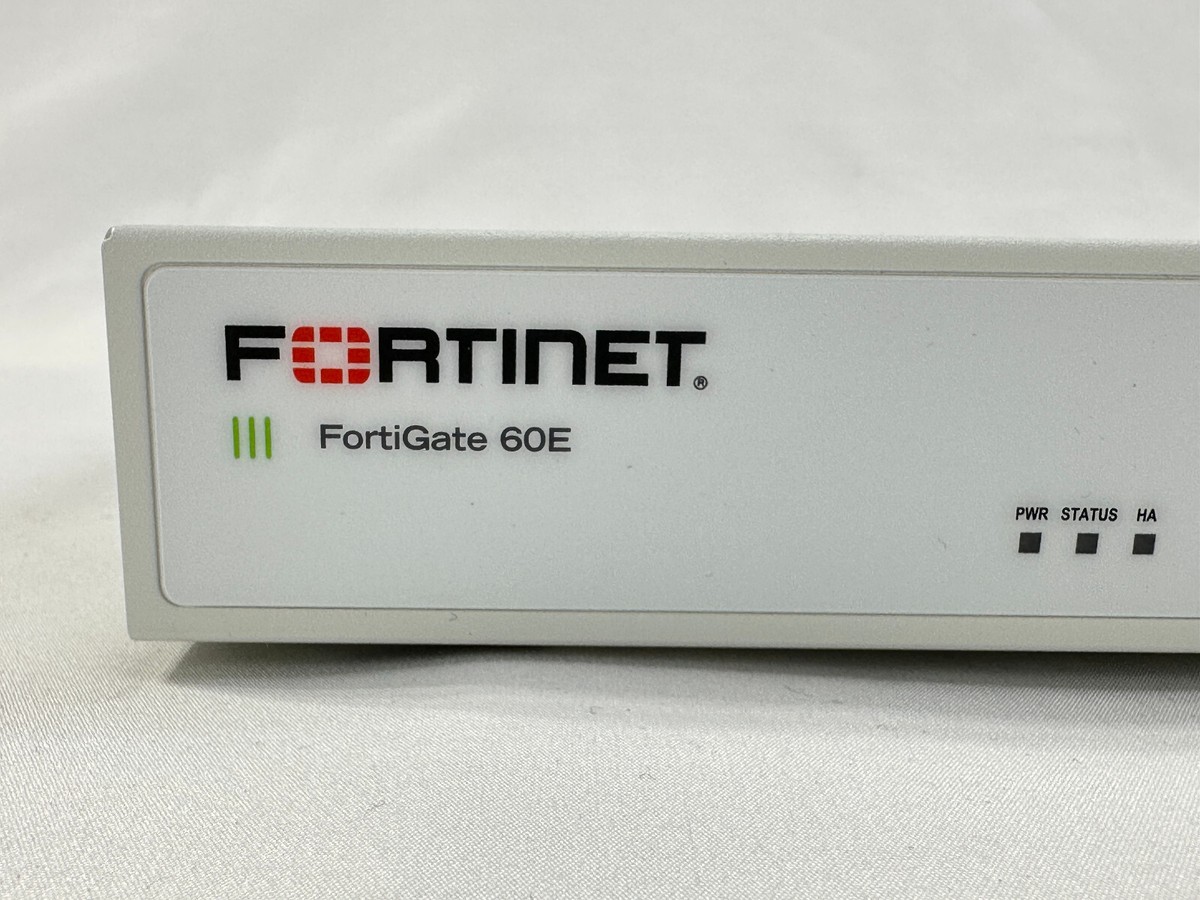 Fortinetファイアウォール「FortiGate-60E」 Fortinet FortiGate 60E Secure SD-WAN Appliance (FG-60E