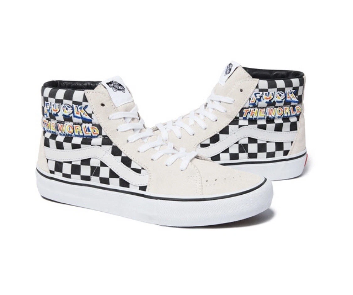 Supreme®/Vans® FTW Sk8 Hi Style : Blanc Taille : 9,5