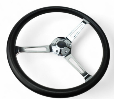 15  Universal Steering Wheel Chrome Spokes Classic 3 Spoke Fits 6 Bolt Hub
