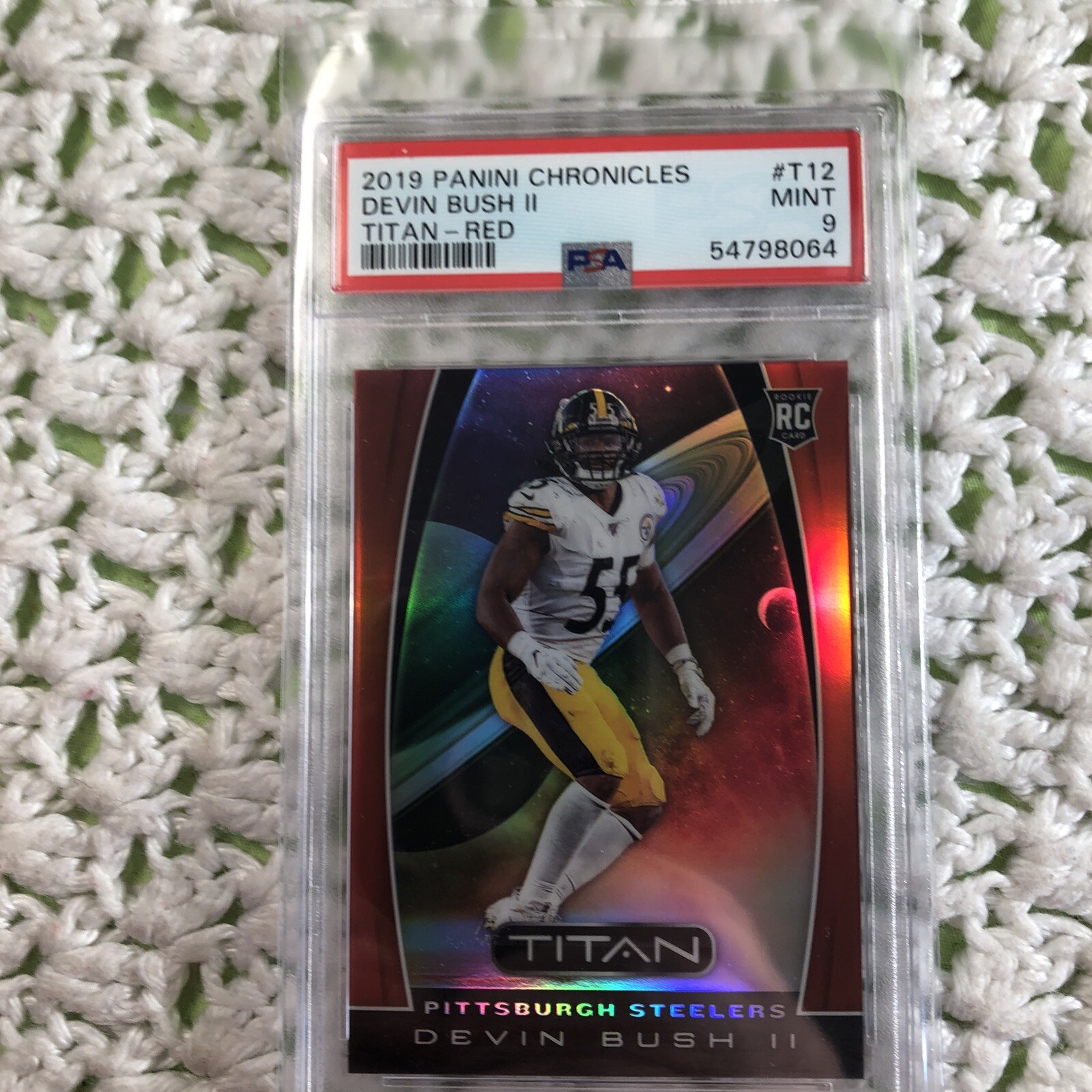 Devin Bush Jr. Panini Chronicles Titan #T12 Red