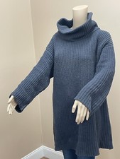 MARGARET WINTERS heavy knit cowlneck sweater