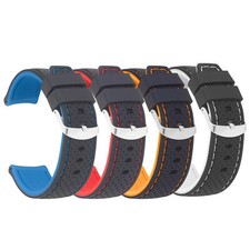 20mm Silicone Rally Strap Watch Band for Fossil Minimalist