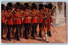 c1910 London England Tuck Oilette Postcard Band Buckingham Palace Harry Payne