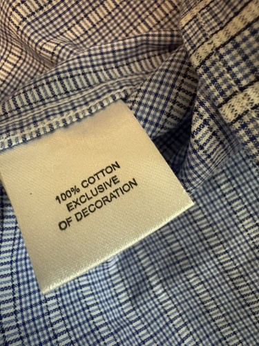 Taylorbyrd Collection Boys Size 12 Long Sleeve Button Up Blue Plaid 100% Cotton - Picture 11 of 11