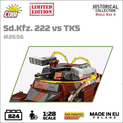 COBI 2656 Sd.Kfz. 222 vs TKS September 1939 LIMITED edition Only