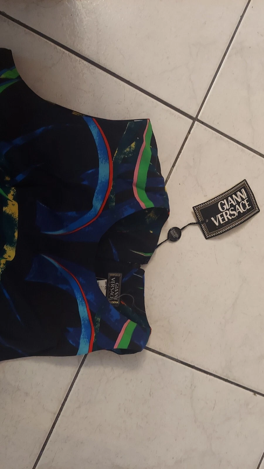 Abito donna GIANNI VERSACE vintage anni 90 seta nuovo con etichetta taglia 6