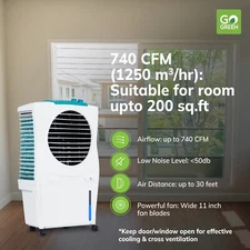Symphony Ice Cube 2500 Evaporative Air Cooler for Home Office Indoor