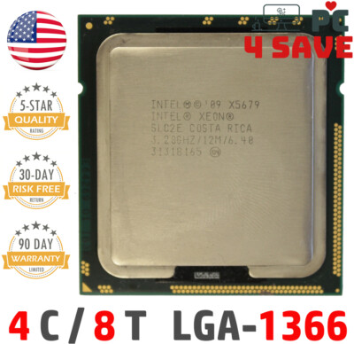 Intel Xeon X5679 CPU 3.20GHz 6-Core 12MB LGA-1366 Server CPU Processor SLC2E